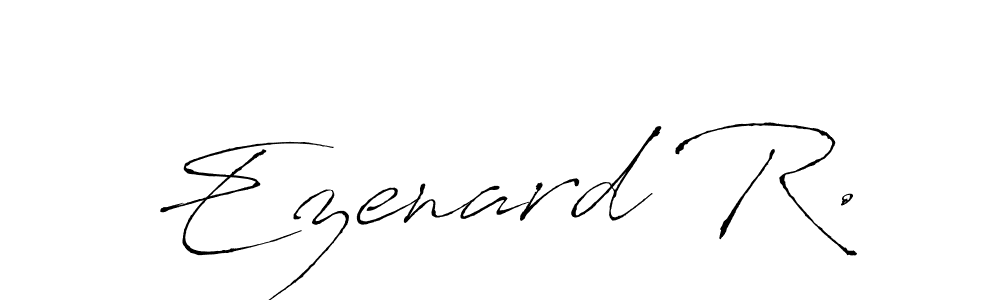 Ezenard R. stylish signature style. Best Handwritten Sign (Antro_Vectra) for my name. Handwritten Signature Collection Ideas for my name Ezenard R.. Ezenard R. signature style 6 images and pictures png