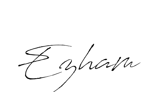 Best and Professional Signature Style for Ezham. Antro_Vectra Best Signature Style Collection. Ezham signature style 6 images and pictures png