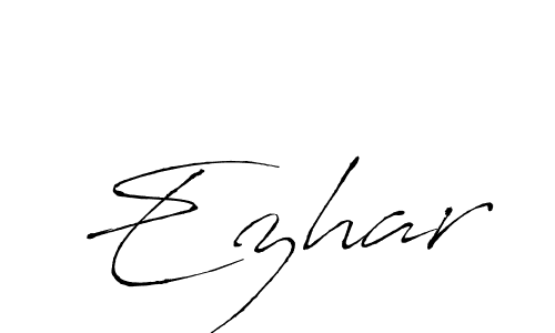 Ezhar stylish signature style. Best Handwritten Sign (Antro_Vectra) for my name. Handwritten Signature Collection Ideas for my name Ezhar. Ezhar signature style 6 images and pictures png