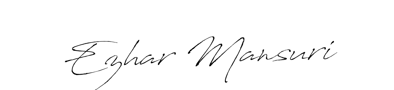 Similarly Antro_Vectra is the best handwritten signature design. Signature creator online .You can use it as an online autograph creator for name Ezhar Mansuri. Ezhar Mansuri signature style 6 images and pictures png