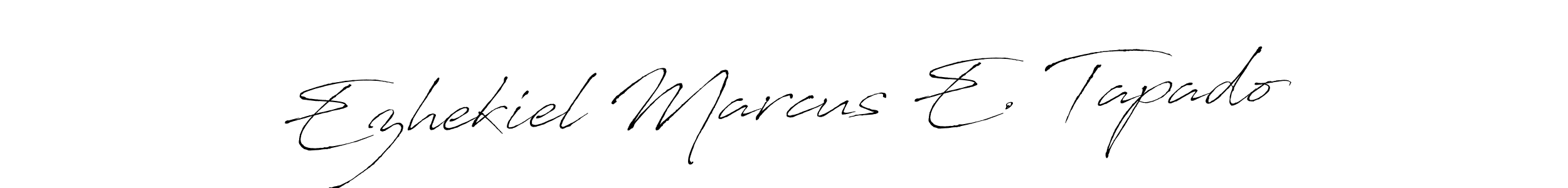 Also You can easily find your signature by using the search form. We will create Ezhekiel Marcus E. Tapado name handwritten signature images for you free of cost using Antro_Vectra sign style. Ezhekiel Marcus E. Tapado signature style 6 images and pictures png