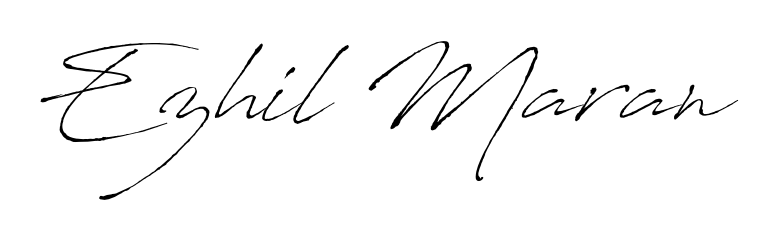 An effortless, minimalist signature concept for Ezhil Maran using Antro_Vectra design. Clean lines that look great on any document. Ezhil Maran signature style 6 images and pictures png