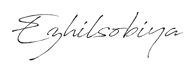 Make a beautiful signature design for name Ezhilsobiya. With this signature (Antro_Vectra) style, you can create a handwritten signature for free. Ezhilsobiya signature style 6 images and pictures png