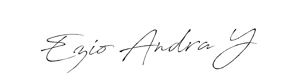 Also we have Ezio Andra Y name is the best signature style. Create professional handwritten signature collection using Antro_Vectra autograph style. Ezio Andra Y signature style 6 images and pictures png