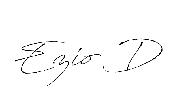 Design your own signature with our free online signature maker. With this signature software, you can create a handwritten (Antro_Vectra) signature for name Ezio D. Ezio D signature style 6 images and pictures png