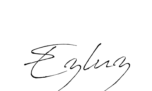 Design your own signature with our free online signature maker. With this signature software, you can create a handwritten (Antro_Vectra) signature for name Ezluz. Ezluz signature style 6 images and pictures png