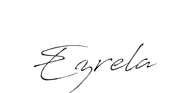 Antro_Vectra is a professional signature style that is perfect for those who want to add a touch of class to their signature. It is also a great choice for those who want to make their signature more unique. Get Ezrela name to fancy signature for free. Ezrela signature style 6 images and pictures png