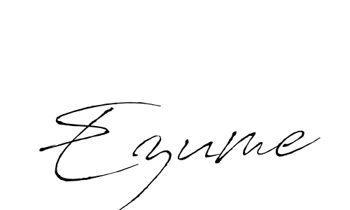 Similarly Antro_Vectra is the best handwritten signature design. Signature creator online .You can use it as an online autograph creator for name Ezume. Ezume signature style 6 images and pictures png