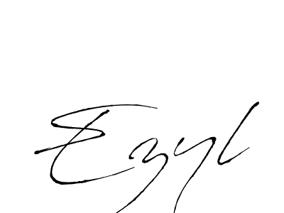 Design your own signature with our free online signature maker. With this signature software, you can create a handwritten (Antro_Vectra) signature for name Ezyl. Ezyl signature style 6 images and pictures png