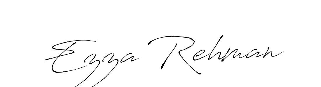 How to make Ezza Rehman name signature. Use Antro_Vectra style for creating short signs online. This is the latest handwritten sign. Ezza Rehman signature style 6 images and pictures png