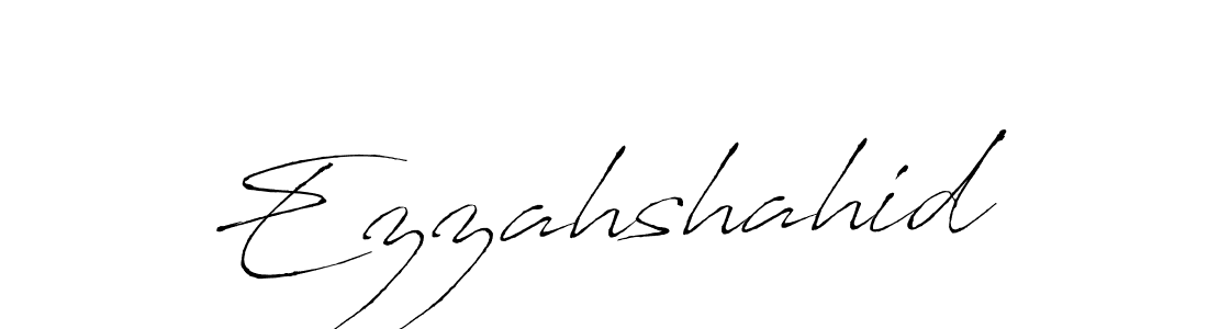 How to make Ezzahshahid signature? Antro_Vectra is a professional autograph style. Create handwritten signature for Ezzahshahid name. Ezzahshahid signature style 6 images and pictures png