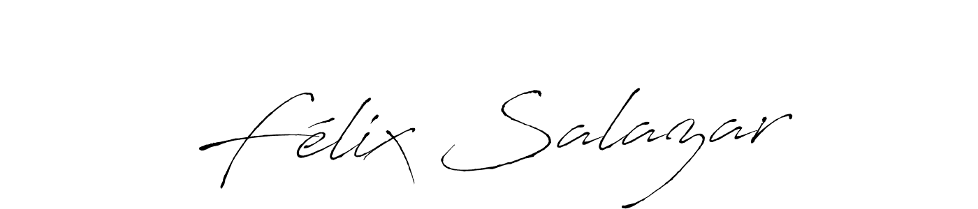 Design your own signature with our free online signature maker. With this signature software, you can create a handwritten (Antro_Vectra) signature for name Félix Salazar. Félix Salazar signature style 6 images and pictures png
