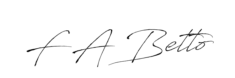 F A Betto stylish signature style. Best Handwritten Sign (Antro_Vectra) for my name. Handwritten Signature Collection Ideas for my name F A Betto. F A Betto signature style 6 images and pictures png