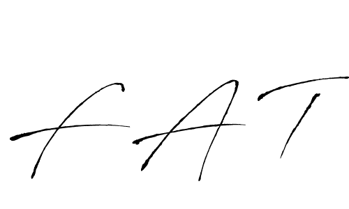 Make a beautiful signature design for name F A T. With this signature (Antro_Vectra) style, you can create a handwritten signature for free. F A T signature style 6 images and pictures png