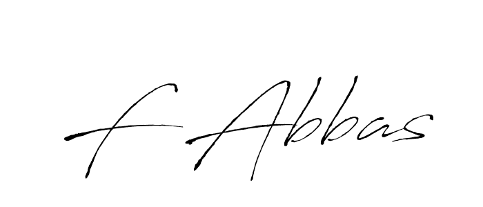 The best way (Antro_Vectra) to make a short signature is to pick only two or three words in your name. The name F Abbas include a total of six letters. For converting this name. F Abbas signature style 6 images and pictures png