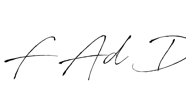 How to Draw F Ad D signature style? Antro_Vectra is a latest design signature styles for name F Ad D. F Ad D signature style 6 images and pictures png