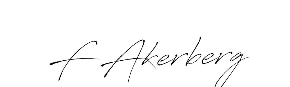 How to make F Akerberg name signature. Use Antro_Vectra style for creating short signs online. This is the latest handwritten sign. F Akerberg signature style 6 images and pictures png