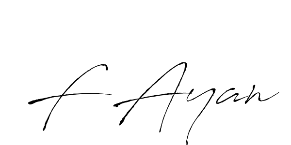 Antro_Vectra is a professional signature style that is perfect for those who want to add a touch of class to their signature. It is also a great choice for those who want to make their signature more unique. Get F Ayan name to fancy signature for free. F Ayan signature style 6 images and pictures png