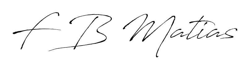 A dynamic signature style for F B Matias using Antro_Vectra script. Designed to look authentic, handwritten, and professional. F B Matias signature style 6 images and pictures png
