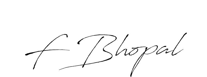 Also we have F Bhopal name is the best signature style. Create professional handwritten signature collection using Antro_Vectra autograph style. F Bhopal signature style 6 images and pictures png