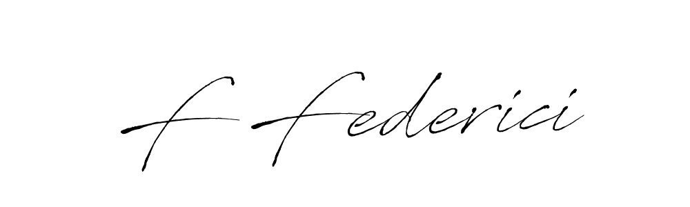 How to make F Federici name signature. Use Antro_Vectra style for creating short signs online. This is the latest handwritten sign. F Federici signature style 6 images and pictures png
