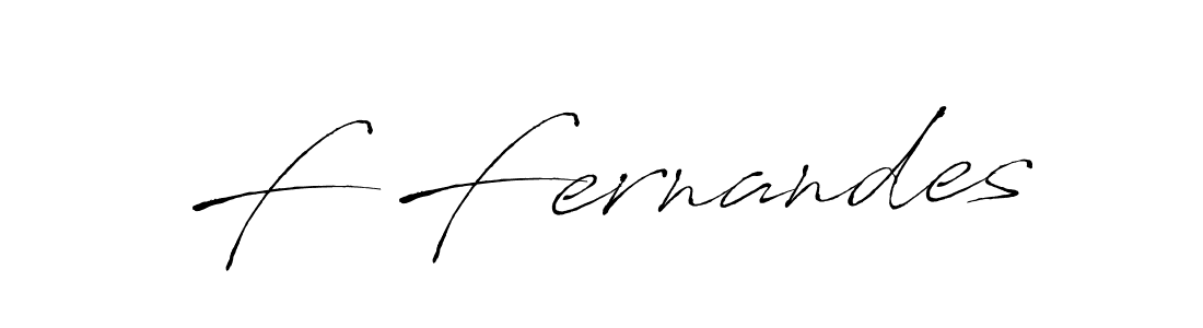 Design your own signature with our free online signature maker. With this signature software, you can create a handwritten (Antro_Vectra) signature for name F Fernandes. F Fernandes signature style 6 images and pictures png