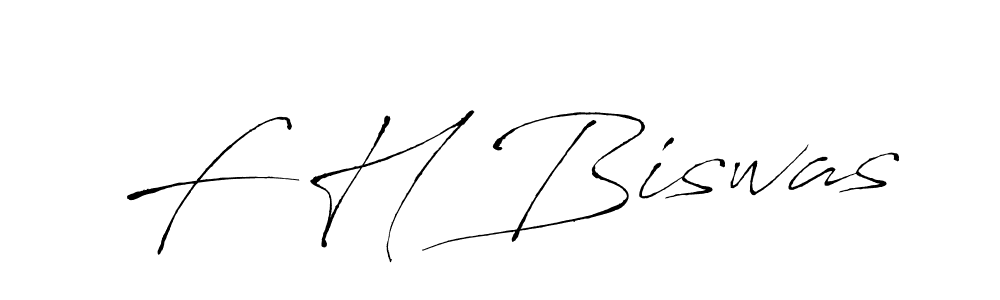 Use a signature maker to create a handwritten signature online. With this signature software, you can design (Antro_Vectra) your own signature for name F H Biswas. F H Biswas signature style 6 images and pictures png