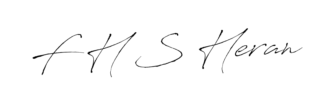 How to make F H S Heran name signature. Use Antro_Vectra style for creating short signs online. This is the latest handwritten sign. F H S Heran signature style 6 images and pictures png