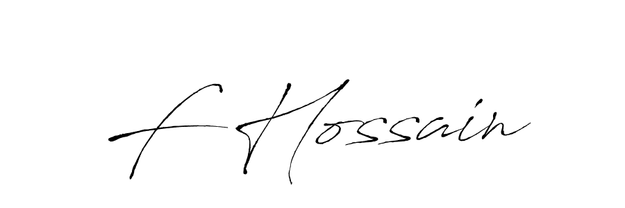 if you are searching for the best signature style for your name F Hossain. so please give up your signature search. here we have designed multiple signature styles  using Antro_Vectra. F Hossain signature style 6 images and pictures png