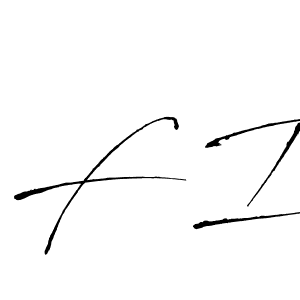 Create a beautiful signature design for name F I. With this signature (Antro_Vectra) fonts, you can make a handwritten signature for free. F I signature style 6 images and pictures png