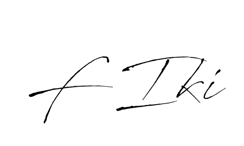 The best way (Antro_Vectra) to make a short signature is to pick only two or three words in your name. The name F Iki include a total of six letters. For converting this name. F Iki signature style 6 images and pictures png