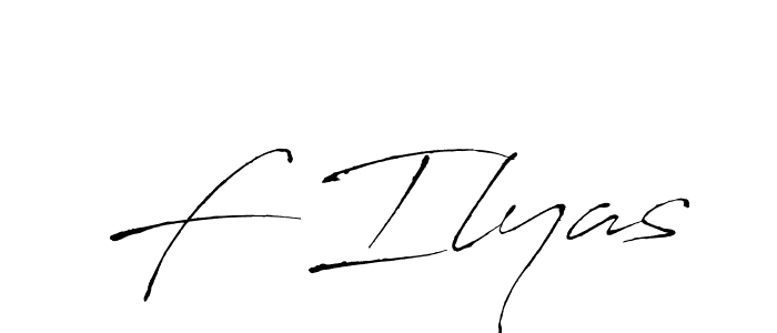 Design your own signature with our free online signature maker. With this signature software, you can create a handwritten (Antro_Vectra) signature for name F Ilyas. F Ilyas signature style 6 images and pictures png