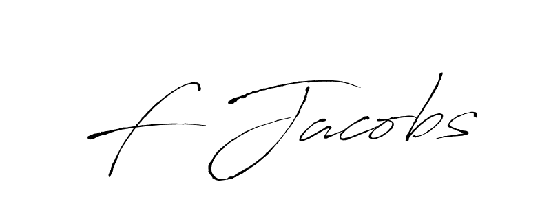 How to make F Jacobs name signature. Use Antro_Vectra style for creating short signs online. This is the latest handwritten sign. F Jacobs signature style 6 images and pictures png