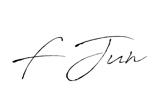 Use a signature maker to create a handwritten signature online. With this signature software, you can design (Antro_Vectra) your own signature for name F Jun. F Jun signature style 6 images and pictures png