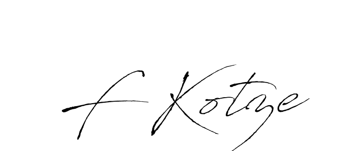 Similarly Antro_Vectra is the best handwritten signature design. Signature creator online .You can use it as an online autograph creator for name F Kotze. F Kotze signature style 6 images and pictures png