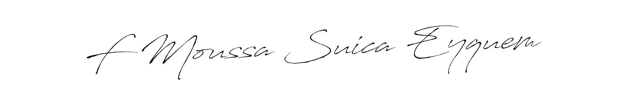 Here are the top 10 professional signature styles for the name F Moussa Suica Eyquem. These are the best autograph styles you can use for your name. F Moussa Suica Eyquem signature style 6 images and pictures png