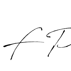 You should practise on your own different ways (Antro_Vectra) to write your name (F P) in signature. don't let someone else do it for you. F P signature style 6 images and pictures png