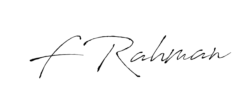 You should practise on your own different ways (Antro_Vectra) to write your name (F Rahman) in signature. don't let someone else do it for you. F Rahman signature style 6 images and pictures png