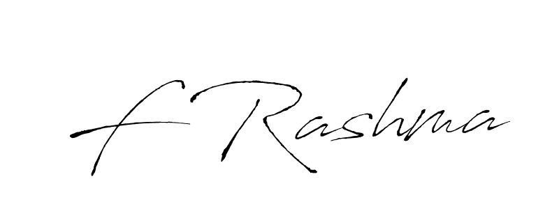 Design your own signature with our free online signature maker. With this signature software, you can create a handwritten (Antro_Vectra) signature for name F Rashma. F Rashma signature style 6 images and pictures png