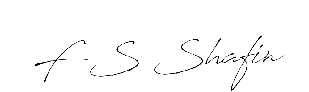 How to make F S Shafin name signature. Use Antro_Vectra style for creating short signs online. This is the latest handwritten sign. F S Shafin signature style 6 images and pictures png