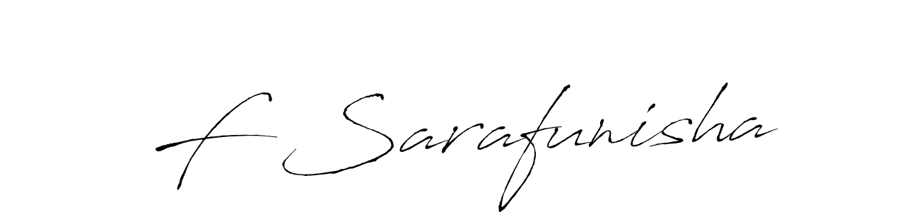 Make a short F Sarafunisha signature style. Manage your documents anywhere anytime using Antro_Vectra. Create and add eSignatures, submit forms, share and send files easily. F Sarafunisha signature style 6 images and pictures png