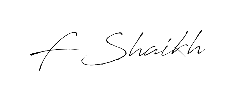 Make a beautiful signature design for name F Shaikh. Use this online signature maker to create a handwritten signature for free. F Shaikh signature style 6 images and pictures png