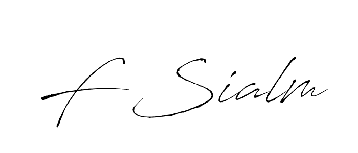 Also we have F Sialm name is the best signature style. Create professional handwritten signature collection using Antro_Vectra autograph style. F Sialm signature style 6 images and pictures png