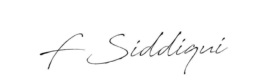 F Siddiqui stylish signature style. Best Handwritten Sign (Antro_Vectra) for my name. Handwritten Signature Collection Ideas for my name F Siddiqui. F Siddiqui signature style 6 images and pictures png