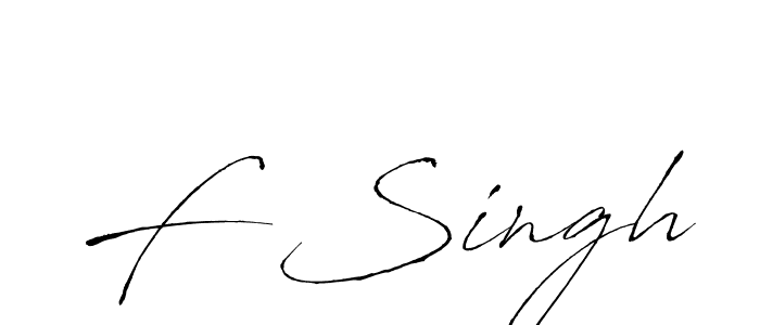 You should practise on your own different ways (Antro_Vectra) to write your name (F Singh) in signature. don't let someone else do it for you. F Singh signature style 6 images and pictures png