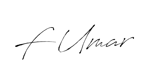 Make a beautiful signature design for name F Umar. With this signature (Antro_Vectra) style, you can create a handwritten signature for free. F Umar signature style 6 images and pictures png