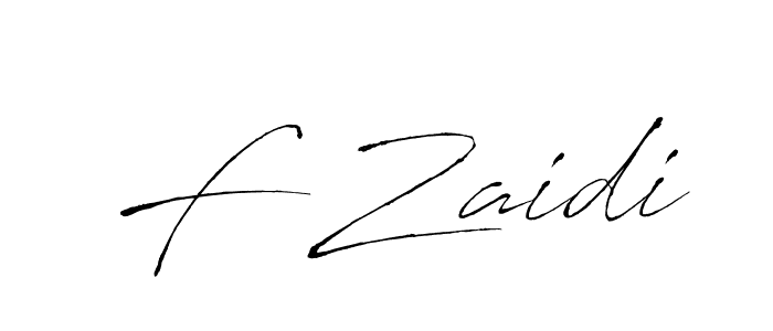 Use a signature maker to create a handwritten signature online. With this signature software, you can design (Antro_Vectra) your own signature for name F Zaidi. F Zaidi signature style 6 images and pictures png