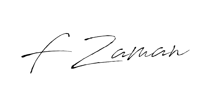 Use a signature maker to create a handwritten signature online. With this signature software, you can design (Antro_Vectra) your own signature for name F Zaman. F Zaman signature style 6 images and pictures png