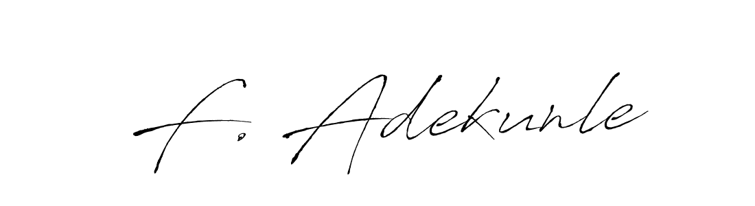 Make a beautiful signature design for name F. Adekunle. With this signature (Antro_Vectra) style, you can create a handwritten signature for free. F. Adekunle signature style 6 images and pictures png