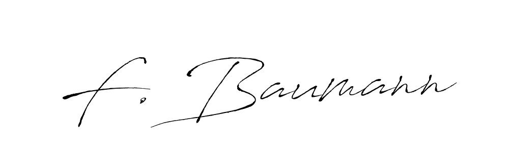 Use a signature maker to create a handwritten signature online. With this signature software, you can design (Antro_Vectra) your own signature for name F. Baumann. F. Baumann signature style 6 images and pictures png